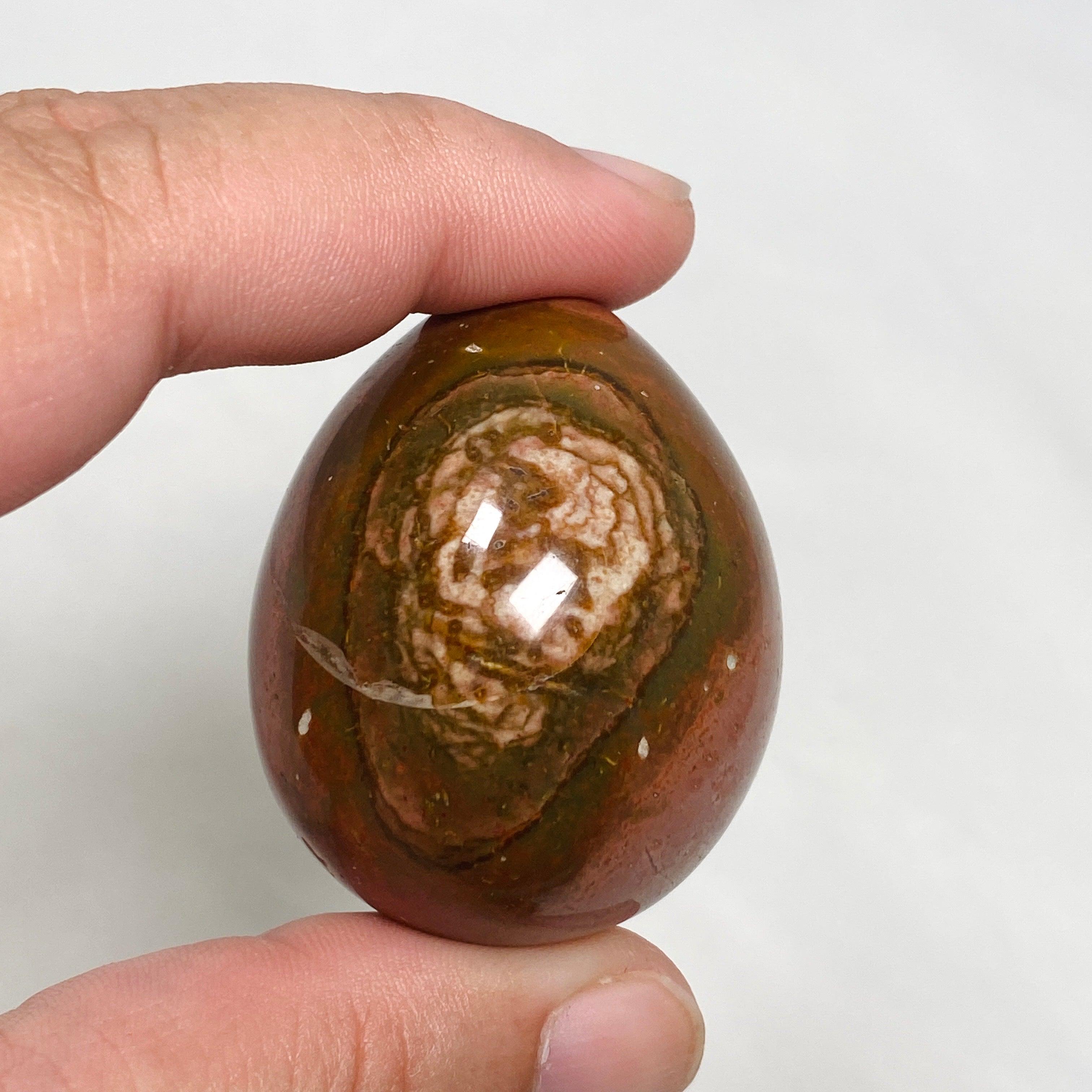 Polychrome Jasper Egg PJE 01 - Natural Healing Stone for Meditation, Home Decor & Crystal Collection | Perfect for Yoga, Reiki & Spiritual Gifts