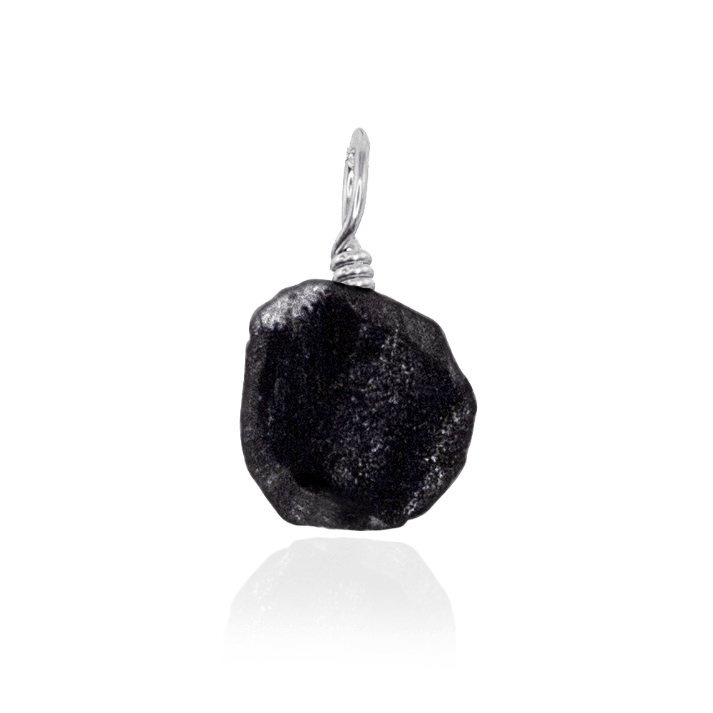 Natural Raw Obsidian Crystal Pendant Necklace - Black Protection Stone Jewelry for Women & Men | Perfect for Meditation, Energy Healing & Spiritual Gifts