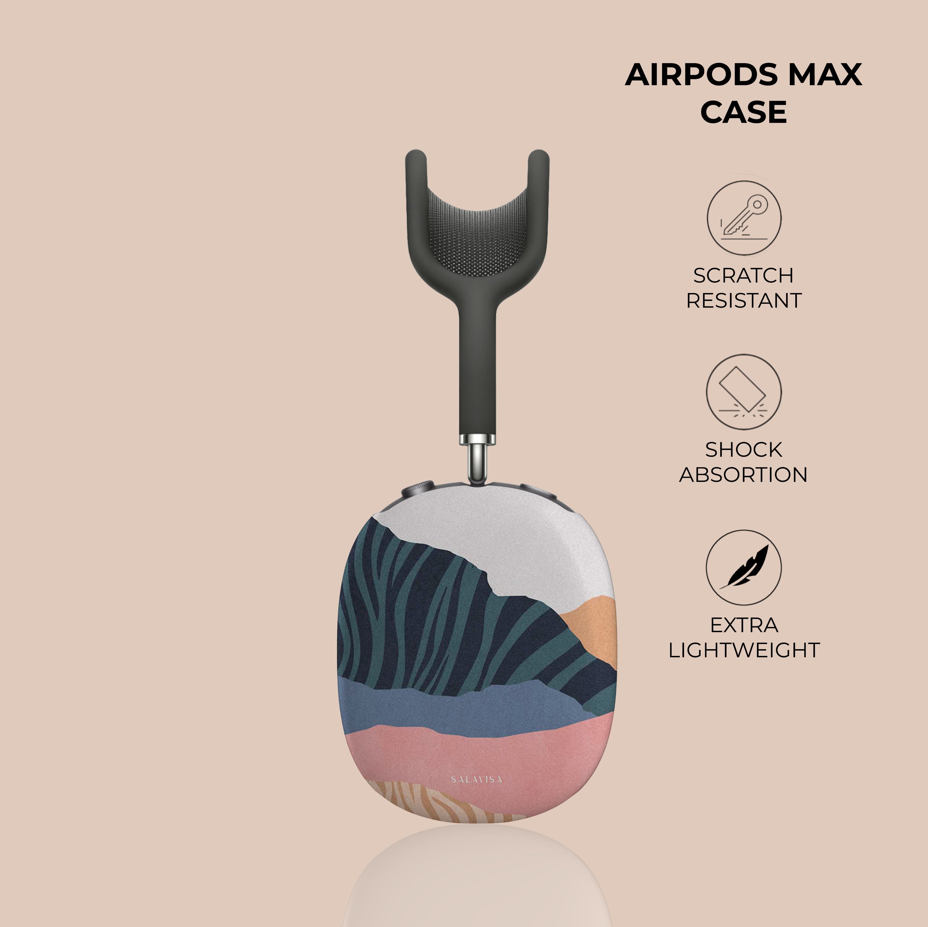 Premium Protective Case for AirPods Max - Soft & Durable Cover with Shockproof Design - Perfect for Travel, Gym & Daily Use
