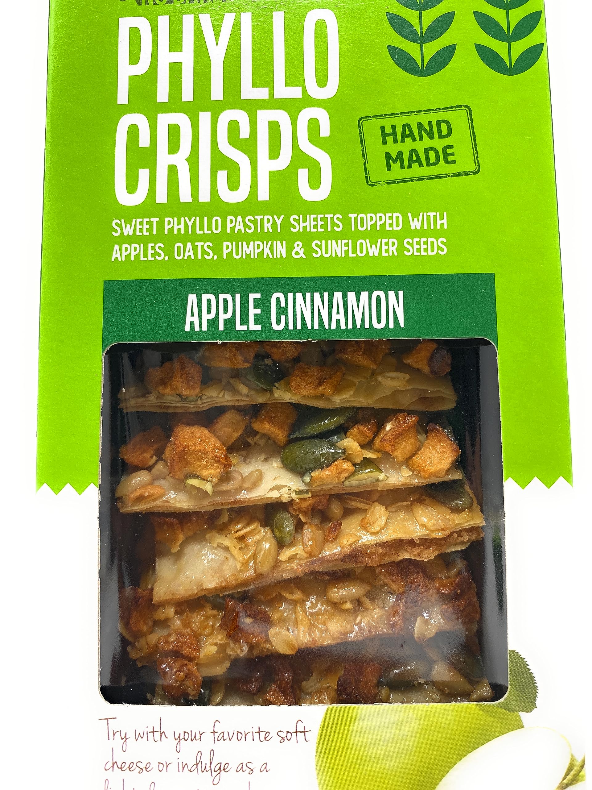 Nu Bake Phyllo Crisps Pastry Dough Sheets - Cranberry Oat & Apple Cinnamon Variety Pack (2 Pack, 2.8 oz) | Crispy Snack for Breakfast, Dessert & Tea Time