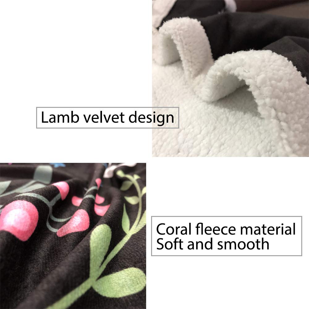 Soft Fleece Sherpa Blanket Throw - Cozy Plush Warm Blanket for Women & Men - 50x80 Inch Twin Size - Perfect for Valentine's Day, Camping, Nursery & Couch - Gnome Love Design