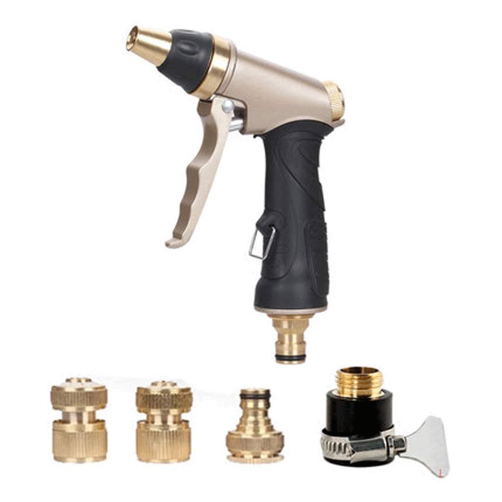 High Pressure Garden Hose Nozzle - Multi-Function Water Spray Gun with Ergonomic Trigger & Flow Control for Plant Watering, Car Washing, Sidewalk Cleaning & Outdoor Cleaning - Perfect for Gardening, Lawn Care & Home Maintenance