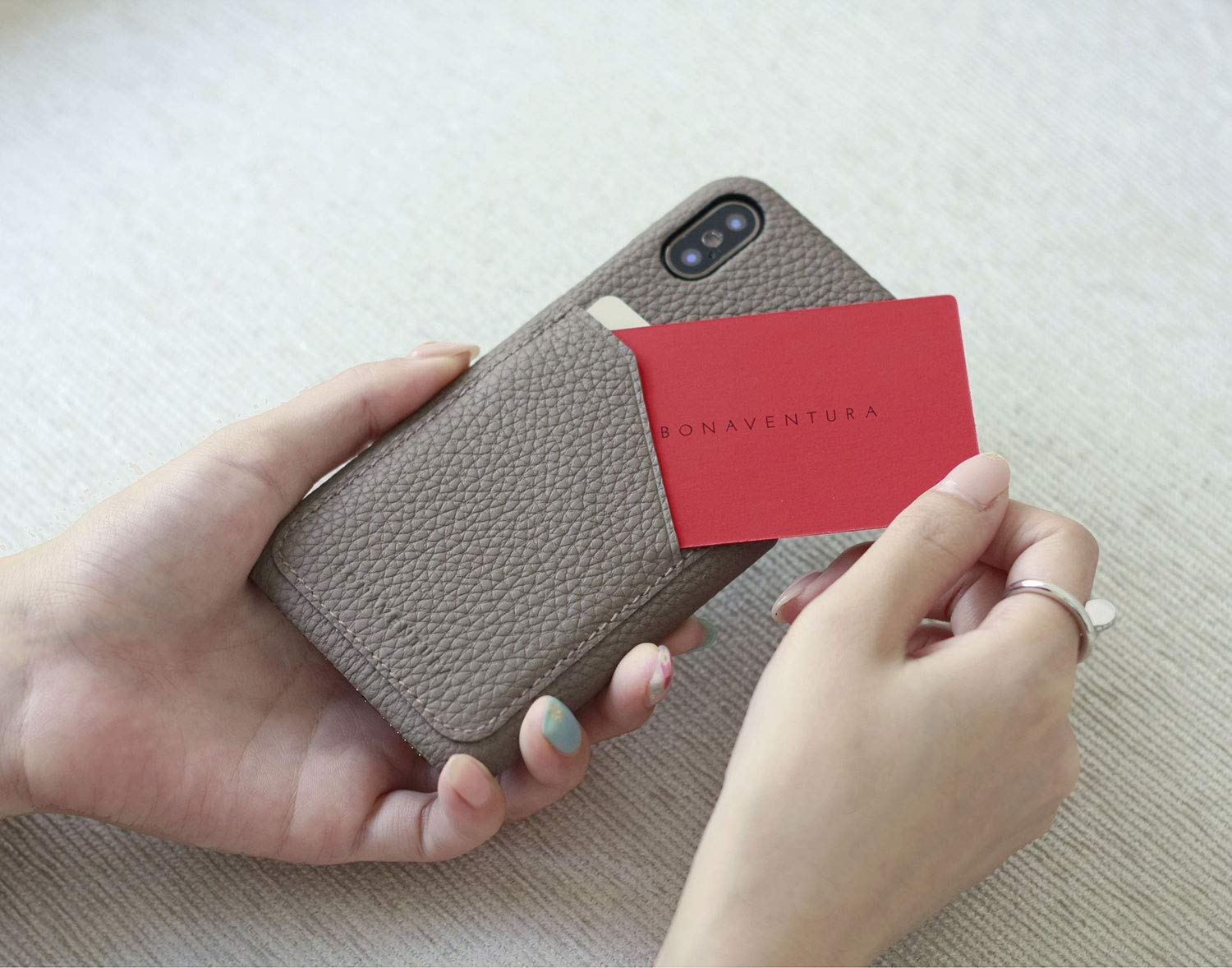 Premium BONAVENTURA Shockproof Back Cover Case for iPhone Xs Max (6.5 Inch) - Slim Protective Phone Case in Elegant Etoupe Color | Perfect for Everyday Use, Travel & Outdoor Activities