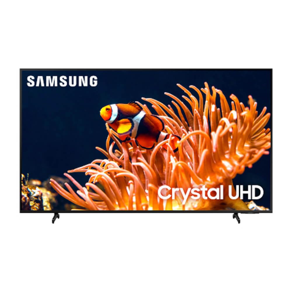 Refurbished Samsung 55-inch DU8000 Crystal UHD 4K Smart TV with Alexa Built-in (2024 Model UN55DU8000FXZA) - Perfect for Home Theater, Gaming & Streaming Netflix, Hulu, Prime Video