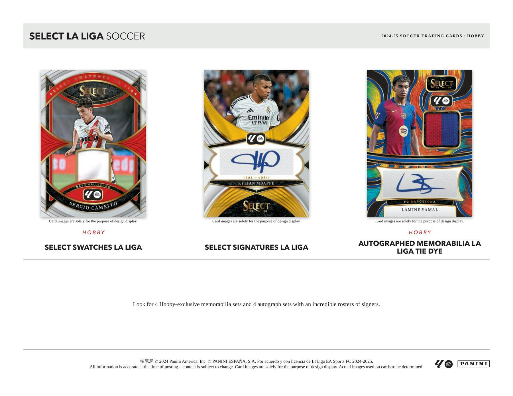 2024-2025 Panini Select La Liga Soccer Hobby Box - Premium Trading Cards for Collectors & Fantasy League Fans - Perfect for Gifts, Investments & Game Nights