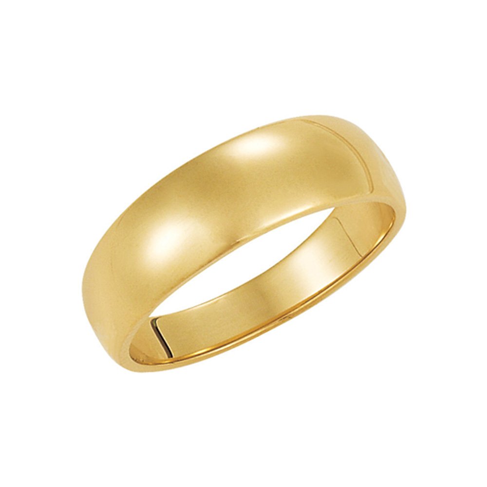 10k Yellow Gold Black Bow 4mm Half Round Tapered Wedding Band - Perfect for Engagements, Anniversaries, and Everyday Elegance
