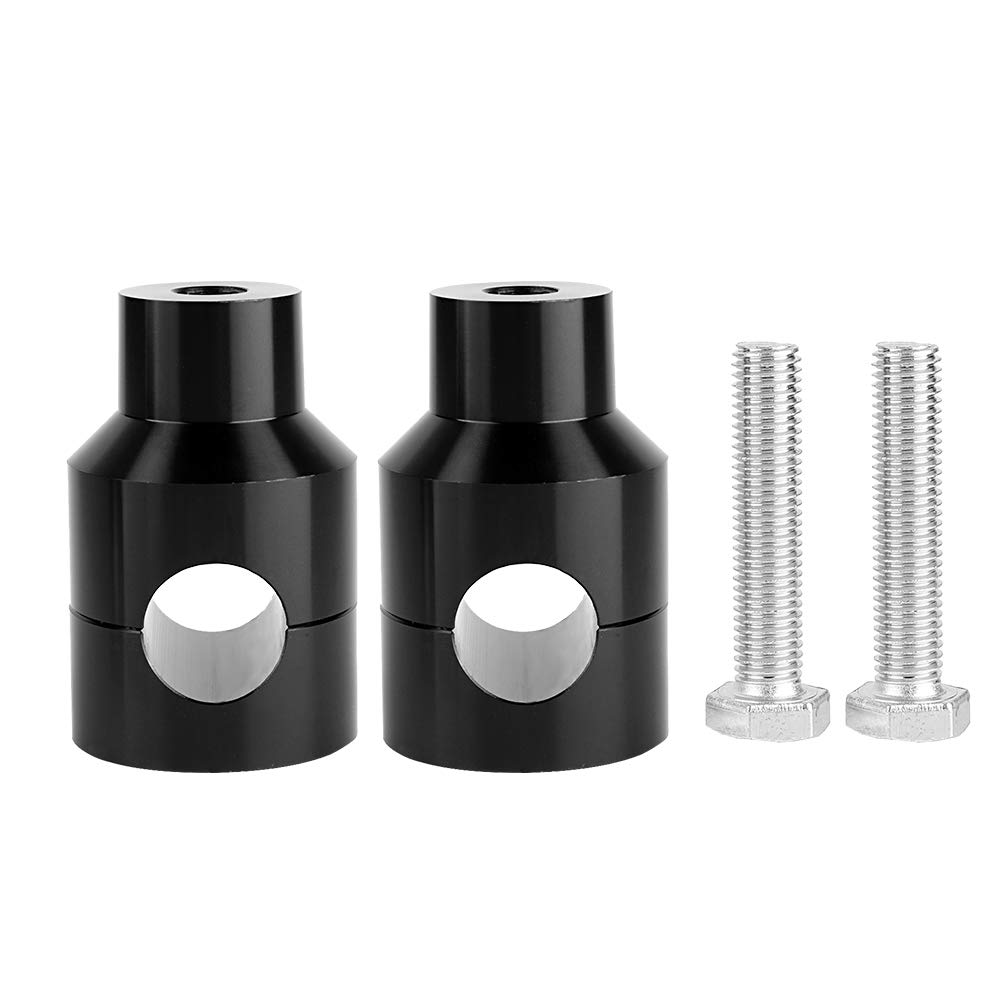 Motorcycle Handlebar Riser - CNC Aluminum Alloy Universal Pivoting Handlebar Lift for Dirt Bikes & Motorcycles (22mm, Black) | Perfect for Off-Road Riding & Adventure Motorcycles