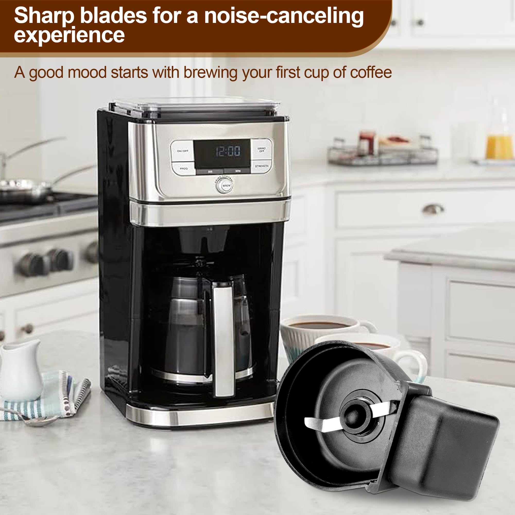 DGB-500GRD Coffee Maker Grinder Basket Replacement - Compatible with Cuisinart DGB-475, DGB-475BK, DGB-625BC, DGB-625BCP1 - 2 Pack - Perfect for Home & Office Coffee Brewing
