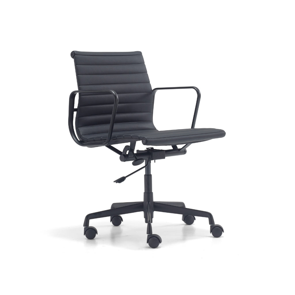 Premium Mobel Bailey Executive Office Chair - Ergonomic High Back Leather Desk Chair with Adjustable Height & Lumbar Support - Perfect for Home Office, Conference Rooms & Corporate Workspaces