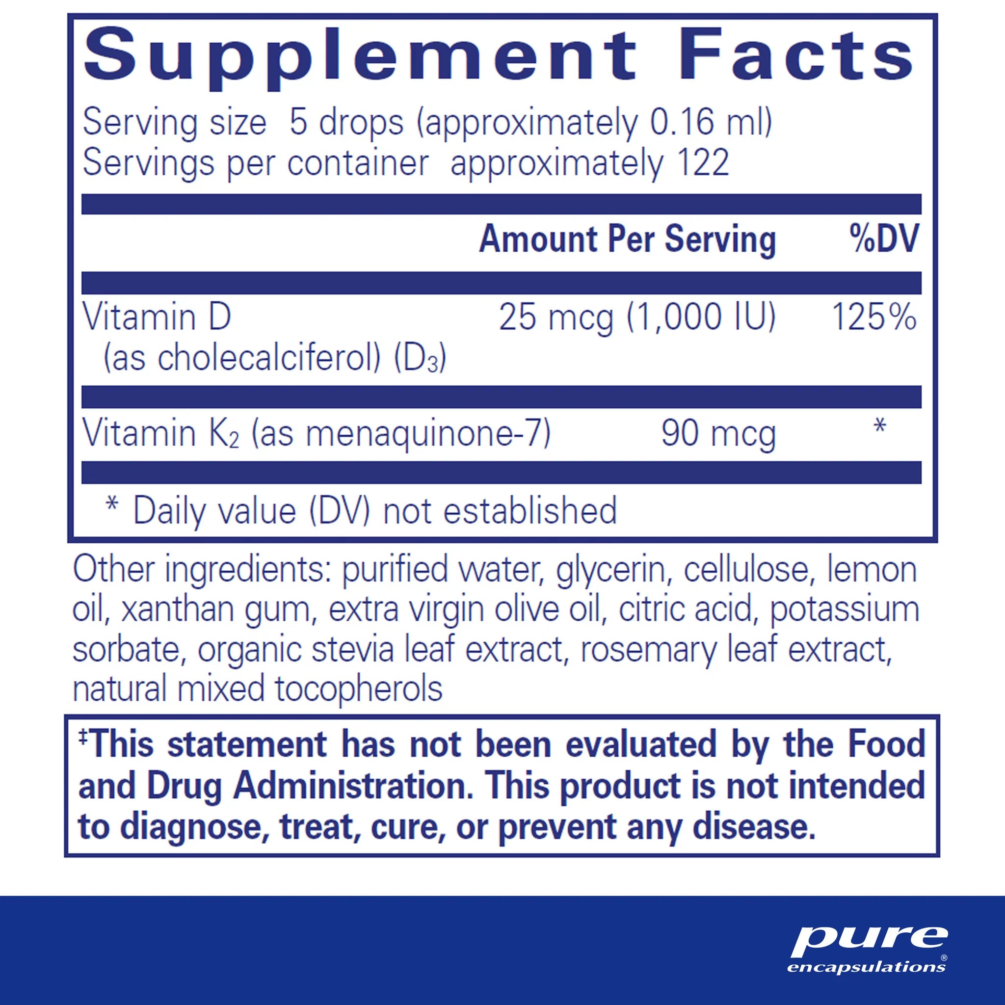 Emulsisorb K2/D3 Liquid Supplement - High Absorption Vitamin K2 & D3 Drops for Bone & Heart Health - Supports Immune System & Calcium Absorption - Perfect for Daily Wellness & Dietary Needs