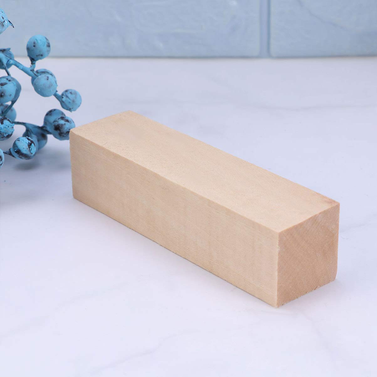 10pcs Basswood Whittling Blocks for Wood Carving - Unfinished Wooden Craft Kit for Adults & Kids (2.5x2.5x10cm) - Perfect for DIY Crafts, Whittling Projects & Beginner Woodworking Gifts