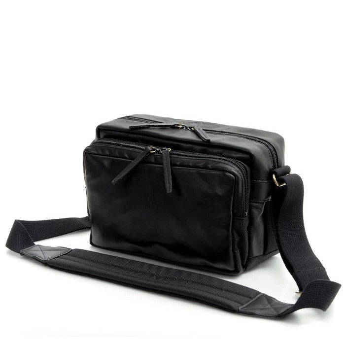 Artisan & Artist GCAM 1100 Premium Leather and Canvas Camera Bag - Perfect for DSLR, Mirrorless Cameras & Photography Accessories - Ideal for Travel, Hiking and Outdoor Photography