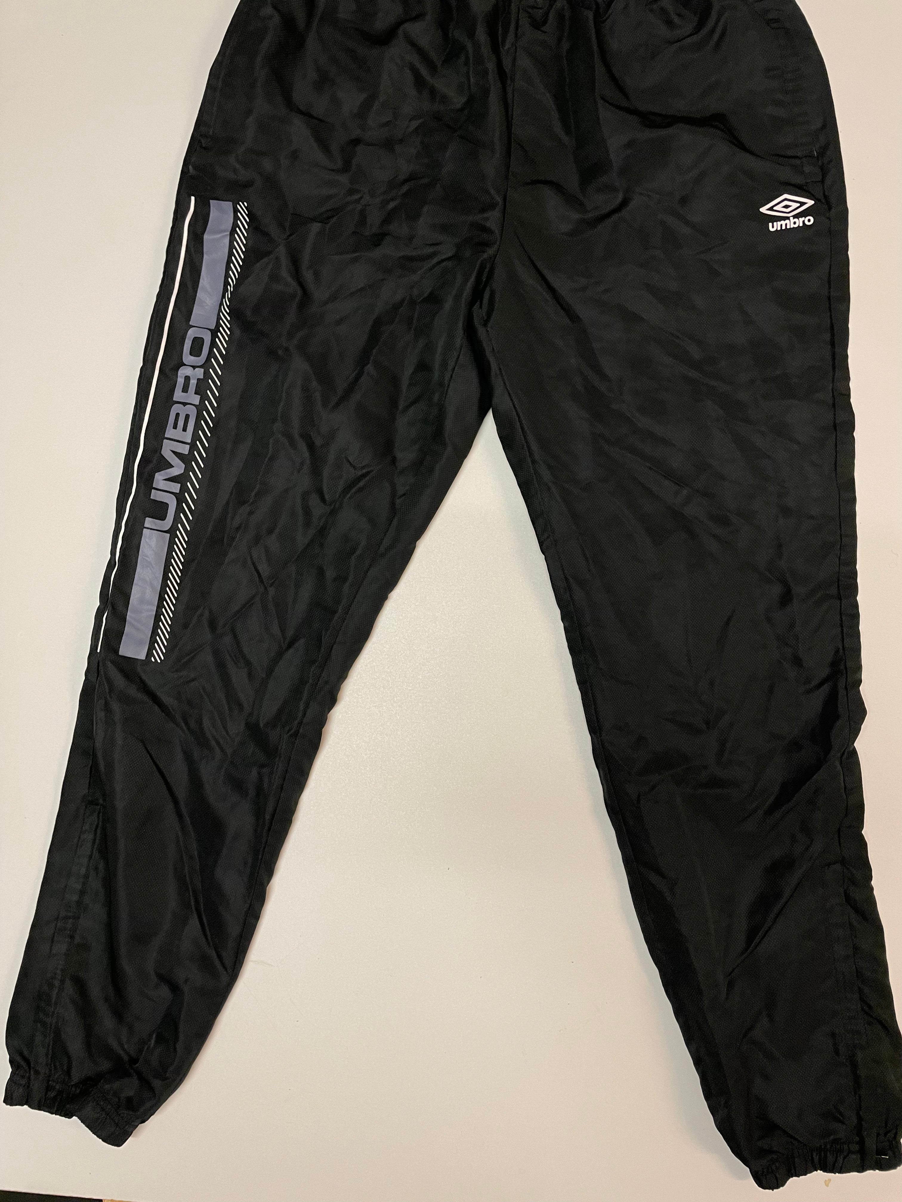 Vintage Baggy Nylon Track Pants - Waterproof Joggers with Elastic Waist | Men's XL Retro Athletic Pants for Streetwear, Workout & Casual Outfits