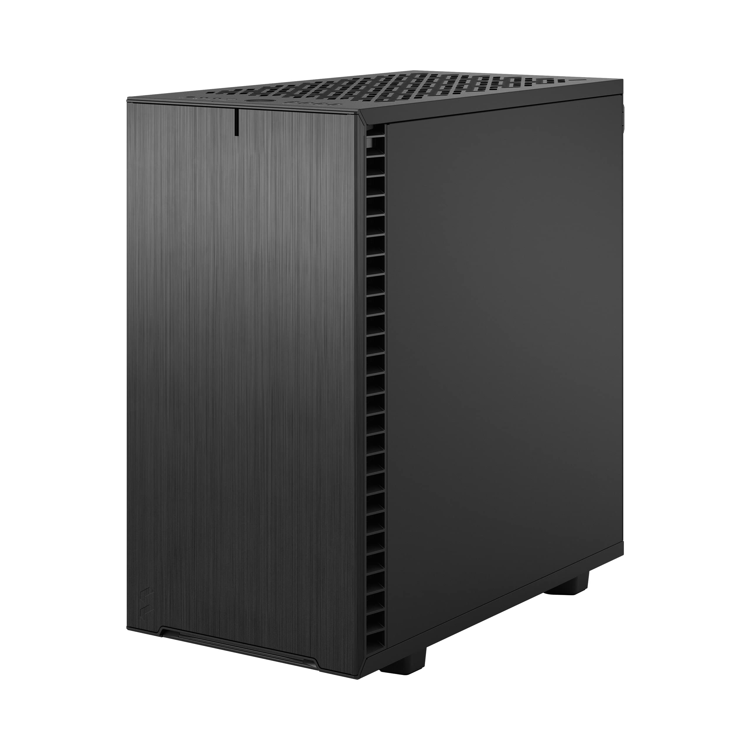Fractal Design Define 7 Mini Black Micro ATX PC Case - Brushed Aluminum/Steel, Silent Mini Tower Computer Chassis for Home/Office/Gaming Workstation