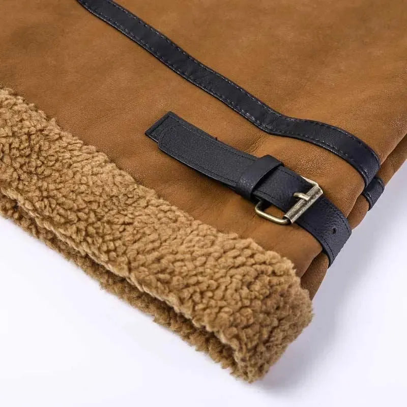 Premium Swedish Men's Suede Leather Jacket - Classic Vintage Biker Style for Casual Wear & Outdoor Adventures