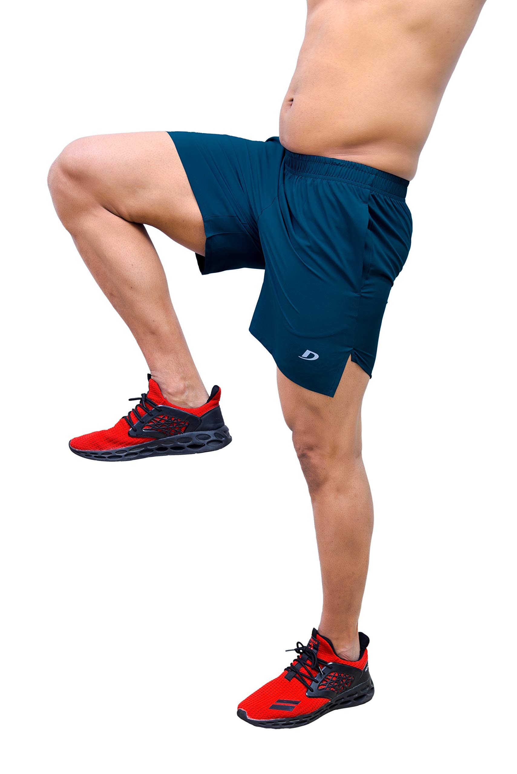 DECISIVE Men's Gym Workout Shorts - Breathable Quick-Dry Fitness Shorts for Running & Training - Perfect for Gym, Yoga, and Outdoor Sports