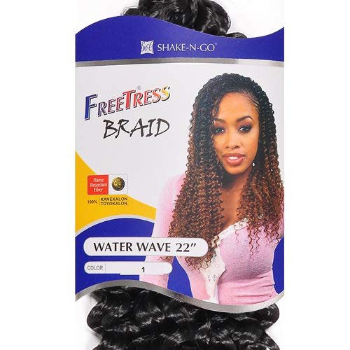 FreeTress Water Wave Bulk 22 (OT613) Synthetic Hair Braiding Extensions - 100% Premium Heat-Resistant Fiber for Natural Look | Perfect for Protective Styles, Cosplay & Everyday Wear