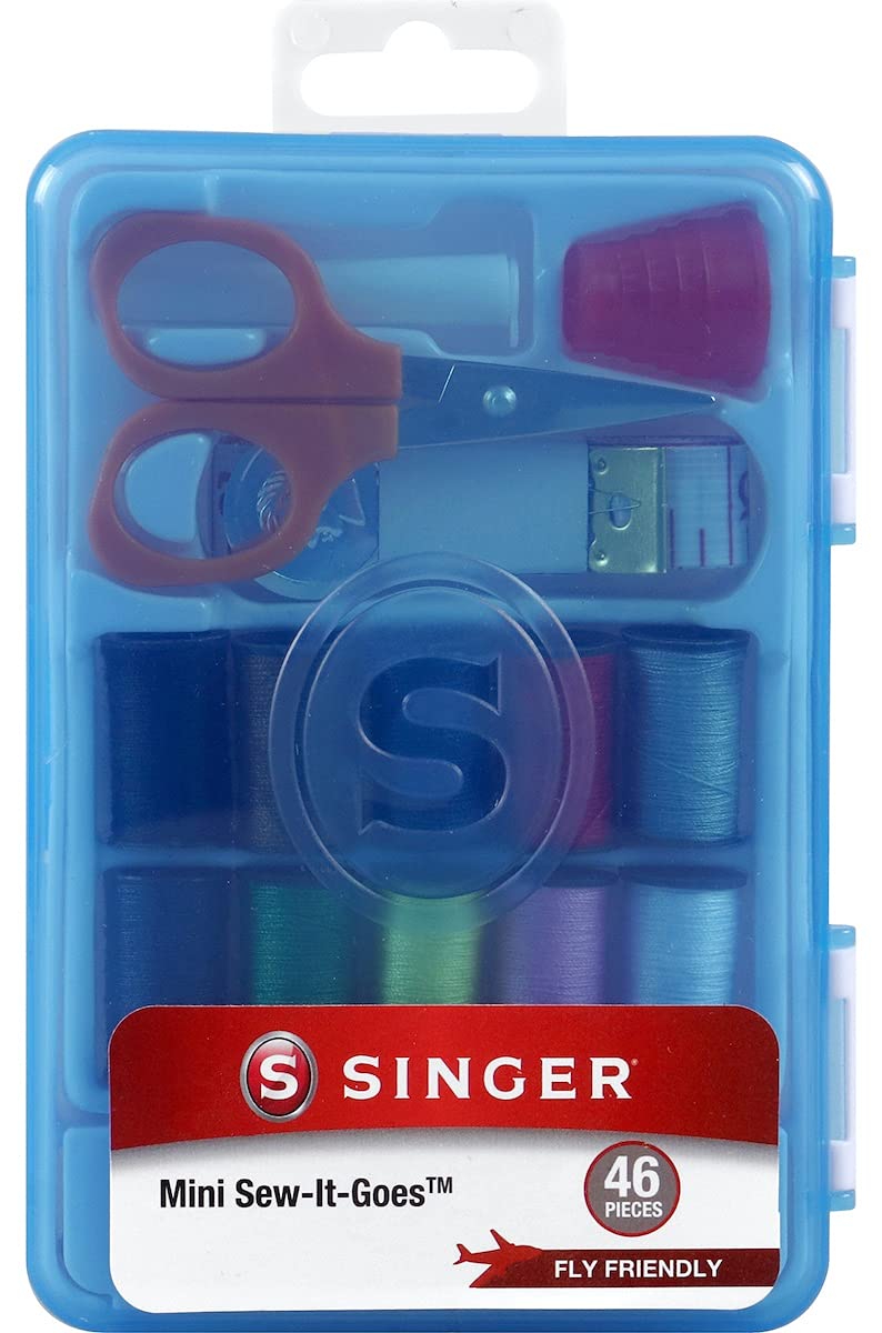SINGER 01671 Portable Sewing Kit with Essential Tools - Perfect for Travel, Emergency Repairs & DIY Projects