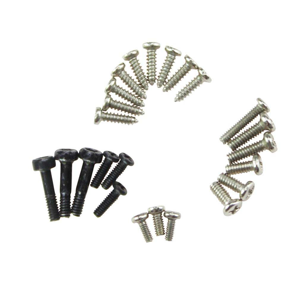 UJEAVETTE® 24Pcs Cross Round Head Screws Set for Wltoys XK K130 RC Planes, Cars, Drones - Motor Gear Kit, Receiver Parts, Transmitter Controller Accessories | Perfect for RC Model Repair & DIY Projects