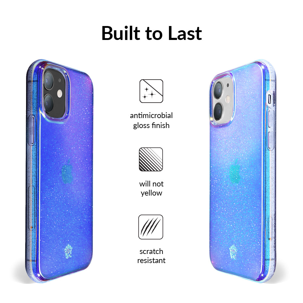 Glitter Nebula iPhone Case - Sparkling Galaxy Design Protective Cover for iPhone 13/14/15 Pro Max - Trendy & Durable Phone Case for Everyday Use & Special Occasions