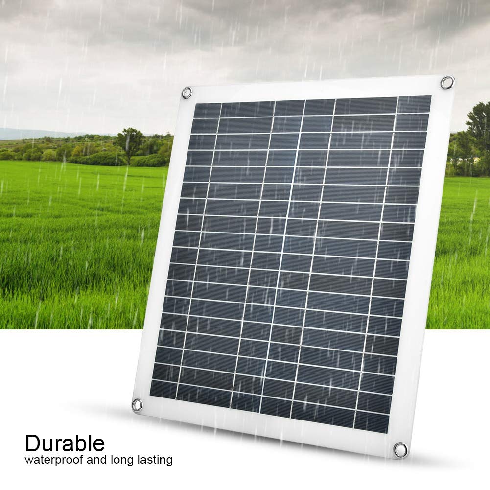 High Efficiency Polycrystalline Solar Panel Controller for Car Batteries - 12V/24V Auto Solar Charge Regulator with LCD Display - Perfect for RVs, Boats, and Off-Grid Power Systems