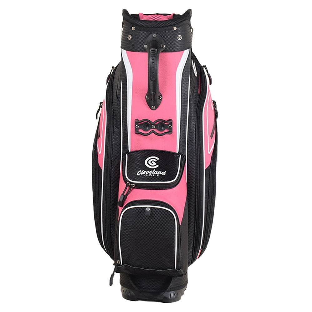 Cleveland Golf CG LT Cart Bag - Lightweight Golf Stand Bag with 14-Way Divider, Multiple Pockets & Cooler | Perfect for Golf Carts, Tournaments & Driving Range Practice