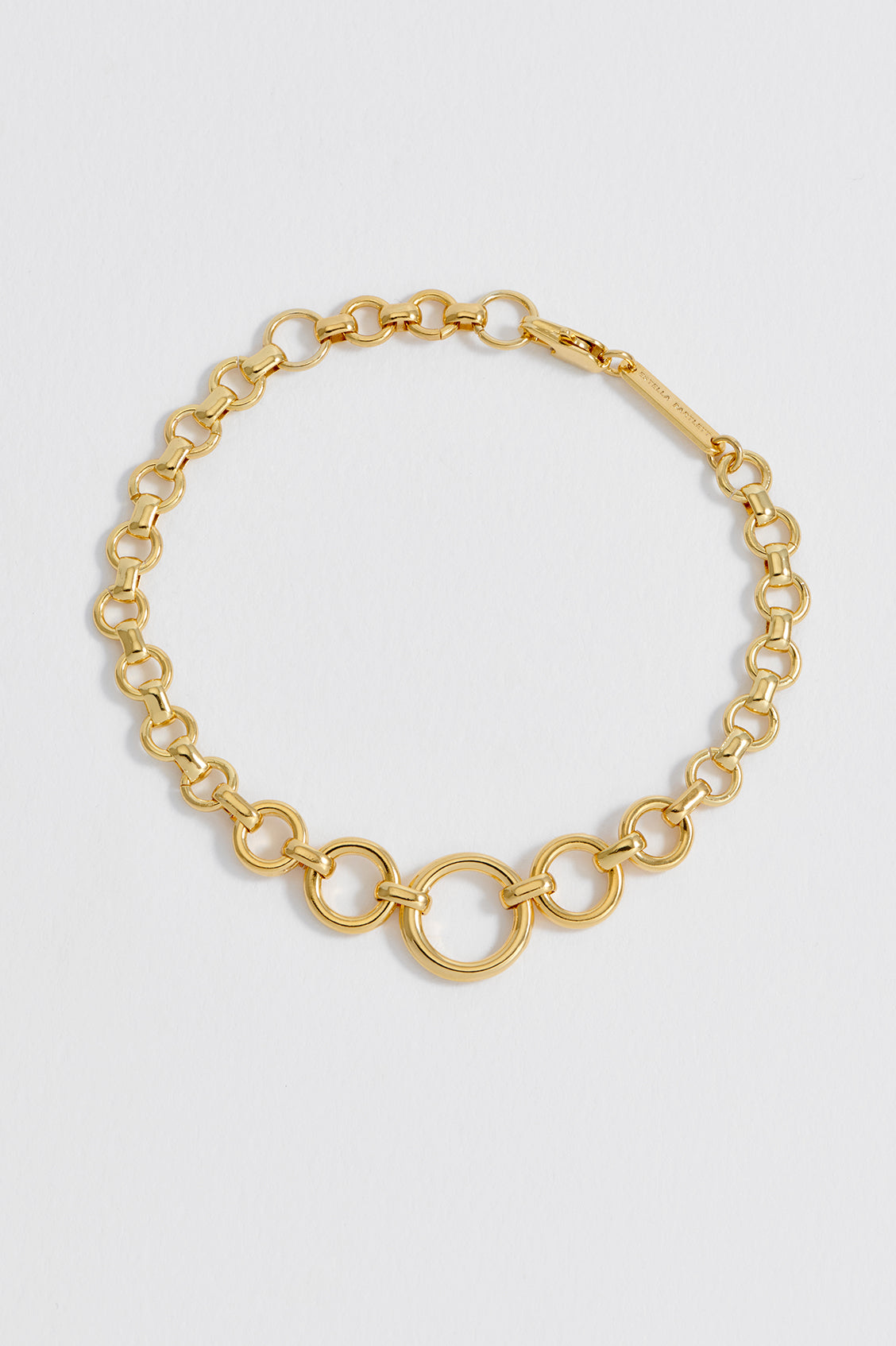 Elegant Graduated Round Link Chain Bracelet for Women - Perfect for Everyday Wear, Parties & Gifts