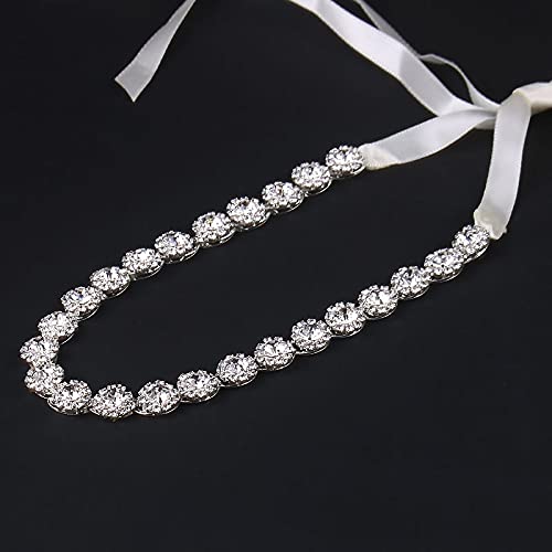 Elegant Silver Leaf Wedding Hair Vine - Crystal Bridal Headband with Rhinestone Flower Design for Brides, Women & Girls | Perfect for Weddings, Prom, Parties & Special Occasions