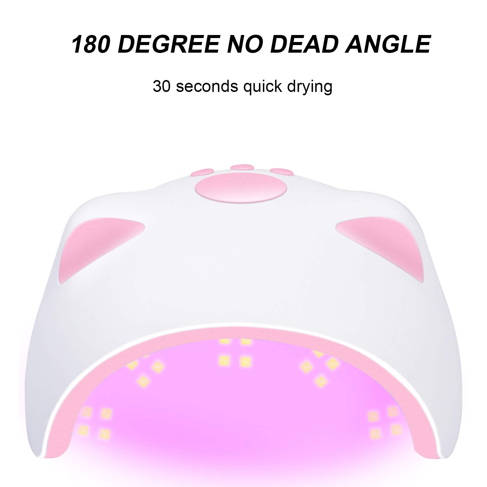Ubersweet® 36W UV LED Nail Lamp with Sensor & Digital Display - Professional Nail Dryer for Gel Polish Curing, 3 Timer Settings, Fast Drying, USB Powered - Perfect for Home & Salon Manicures