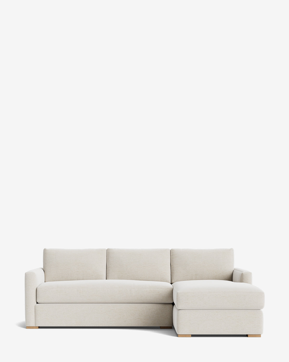 Luxury Macy Upholstered Chaise Sectional Sofa - 101