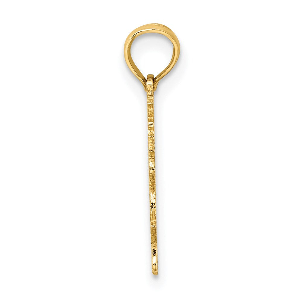 100% Gold ARIES Ram Zodiac Charm Pendant - Model D4054 for Necklace Jewelry & Astrology Gifts
