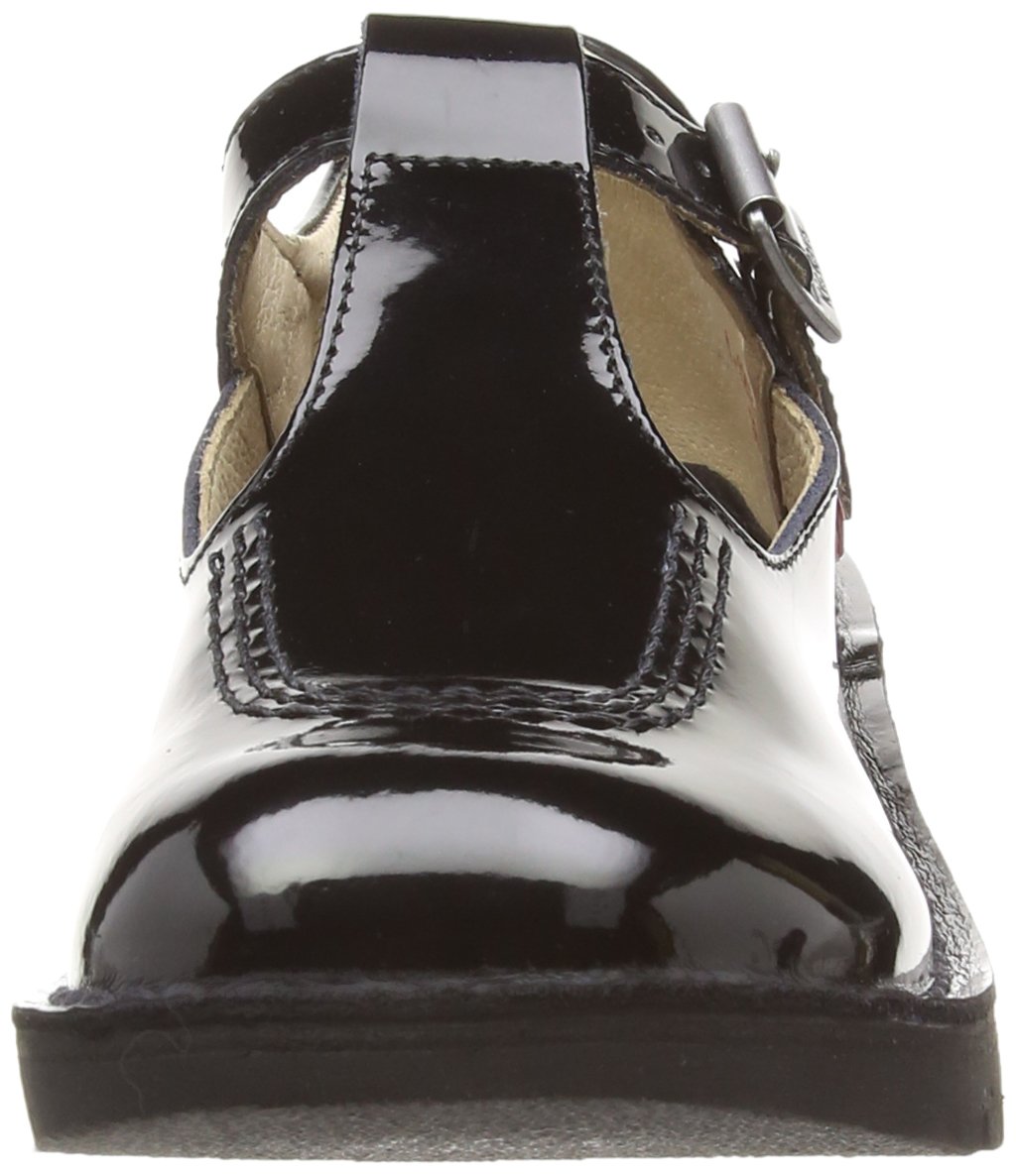 Black Kickers Girl's Kick T Bar School Shoes - Comfortable & Stylish for Everyday Wear, School Uniforms & Casual Outfits