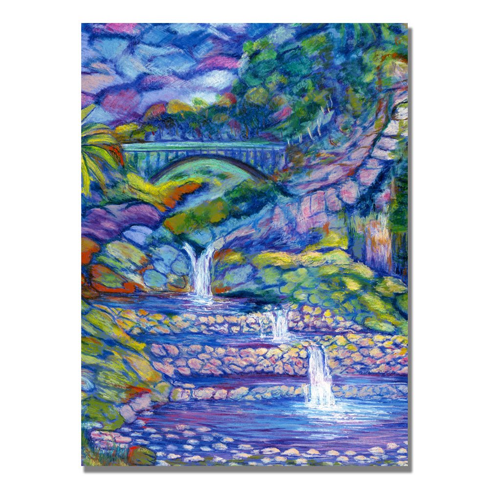 Trademark Fine Art Seven Pools Canvas Wall Art by Manor Shadian - Modern Landscape Painting for Living Room, Bedroom & Office Decor