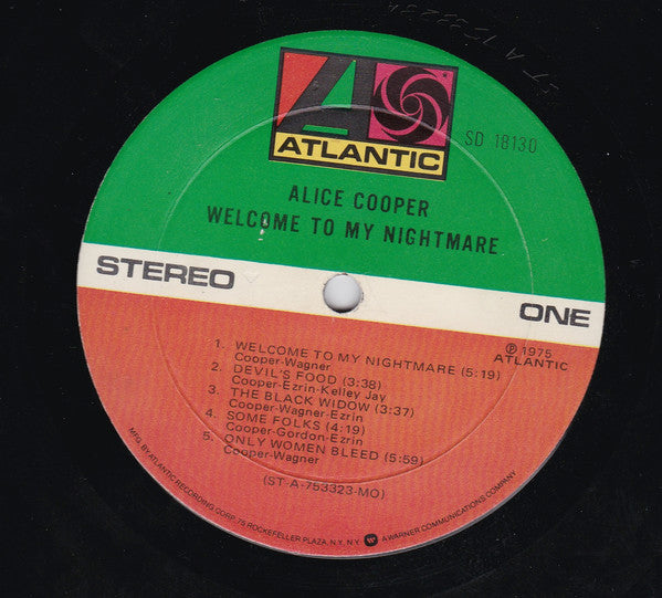 Alice Cooper - Welcome To My Nightmare Vinyl LP Album (Limited Edition, Mono, VG Condition) - Perfect for Horror Rock Collectors & Halloween Music Playlists