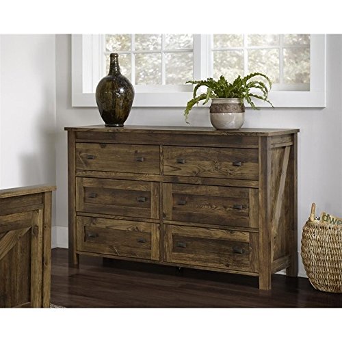 Rustic 4-Piece Bedroom Set with Dresser, 2 Nightstands & Chest | Home Square | Perfect for Farmhouse, Cottage & Vintage Style Bedrooms
