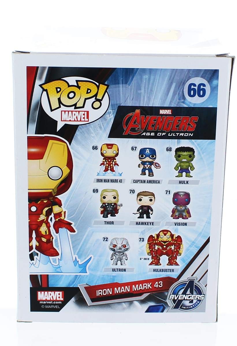 Avengers Age of Ultron Iron Man Mark 66 Pop Vinyl Figure - Collectible Marvel Superhero Toy for Display & Gifts