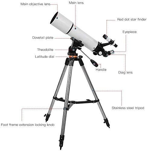 Best Astronomical Refracting Telescope for Adults & Beginners - Portable Travel Telescope with Tripod & Carry Bag - Perfect for Stargazing, Bird Watching, and Outdoor Adventures