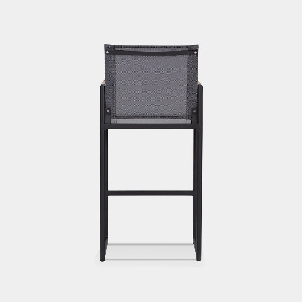 Lightweight Aluminum Outdoor Counter Stool - Rust-Resistant & Weatherproof Bar Stool for Patio, Deck, Poolside & Backyard Dining