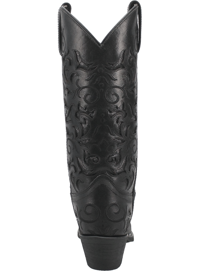 Laredo 52450 Women's Night Sky Leather Boots - Black Western Cowgirl Boots for Country Dancing & Night Out