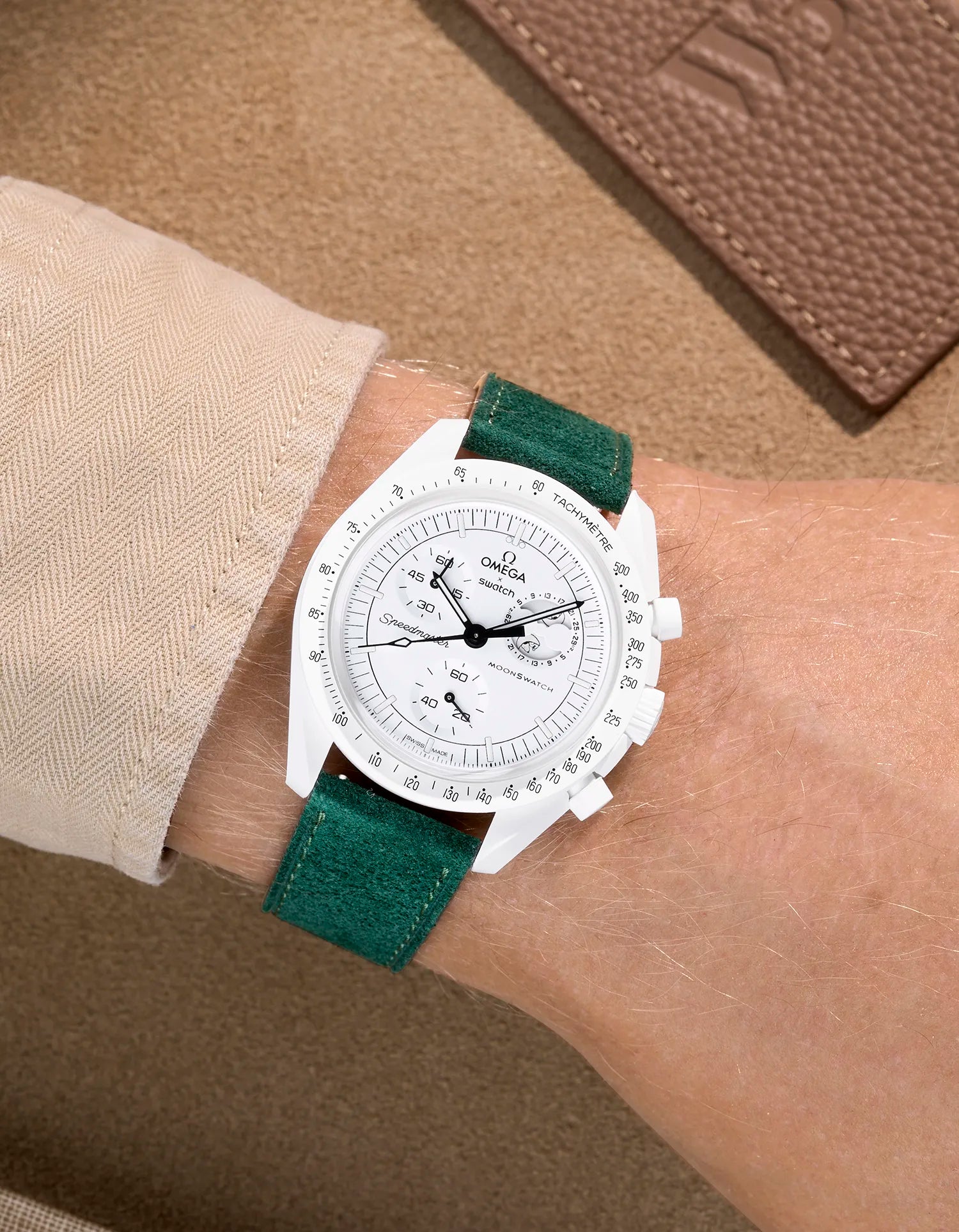 Omega X Swatch Mission to the Moonphase Full Moon Genuine Leather Watch Straps - Replacement Band for Moon Watch - Perfect for Dress Watches, Casual Wear & Space-Themed Collections