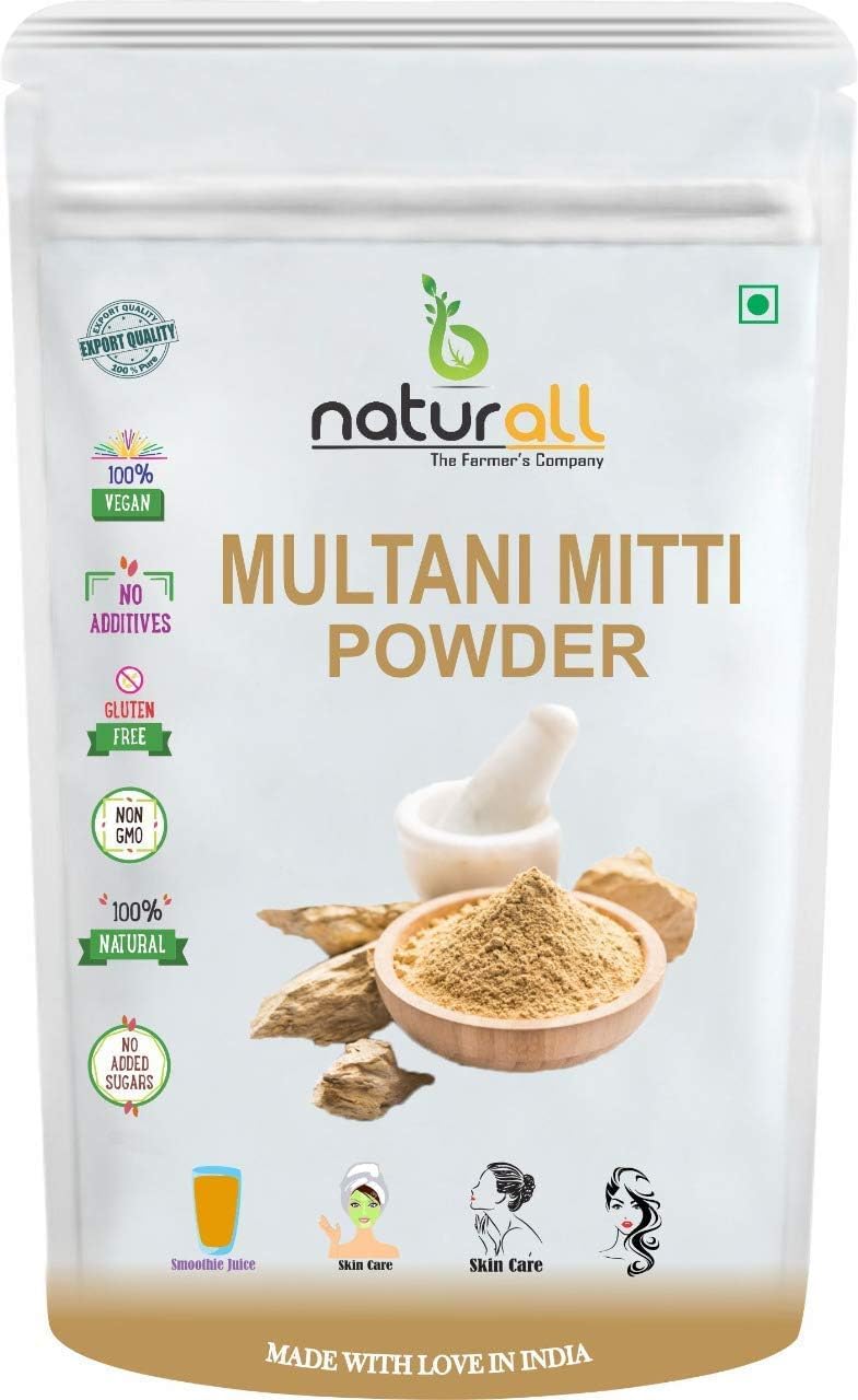 TU Multhani Mitti Powder for Face - 100g | Natural Skin Whitening & Brightening Clay Mask | Perfect for Acne Treatment, Oil Control & Glowing Skin Care Routine