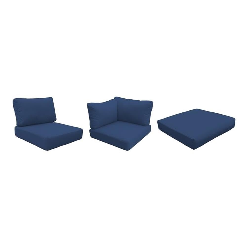 TK Classics High Back Cover Set in Navy for FLORENCE-10b Sofa - Replacement Slipcover for Living Room Furniture (Cushions Not Included) - Perfect for Home Decor Refresh & Protection