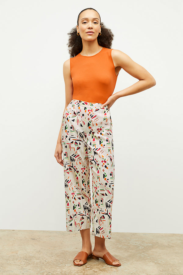 Madelyn Pants - Breathable Cotton with Rhythm Print - Perfect for Casual Wear, Summer Outfits, and Relaxing at Home