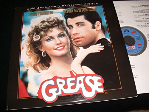 Grease LaserDisc 20th Anniversary Widescreen Edition THX - Classic Movie Collectible for Home Theater & Retro Entertainment