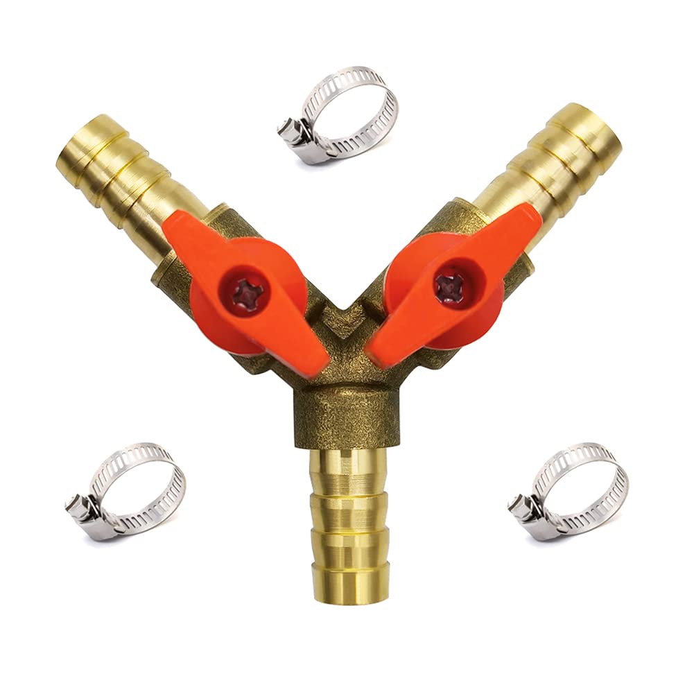 3-Way Brass Ball Valve 3/8