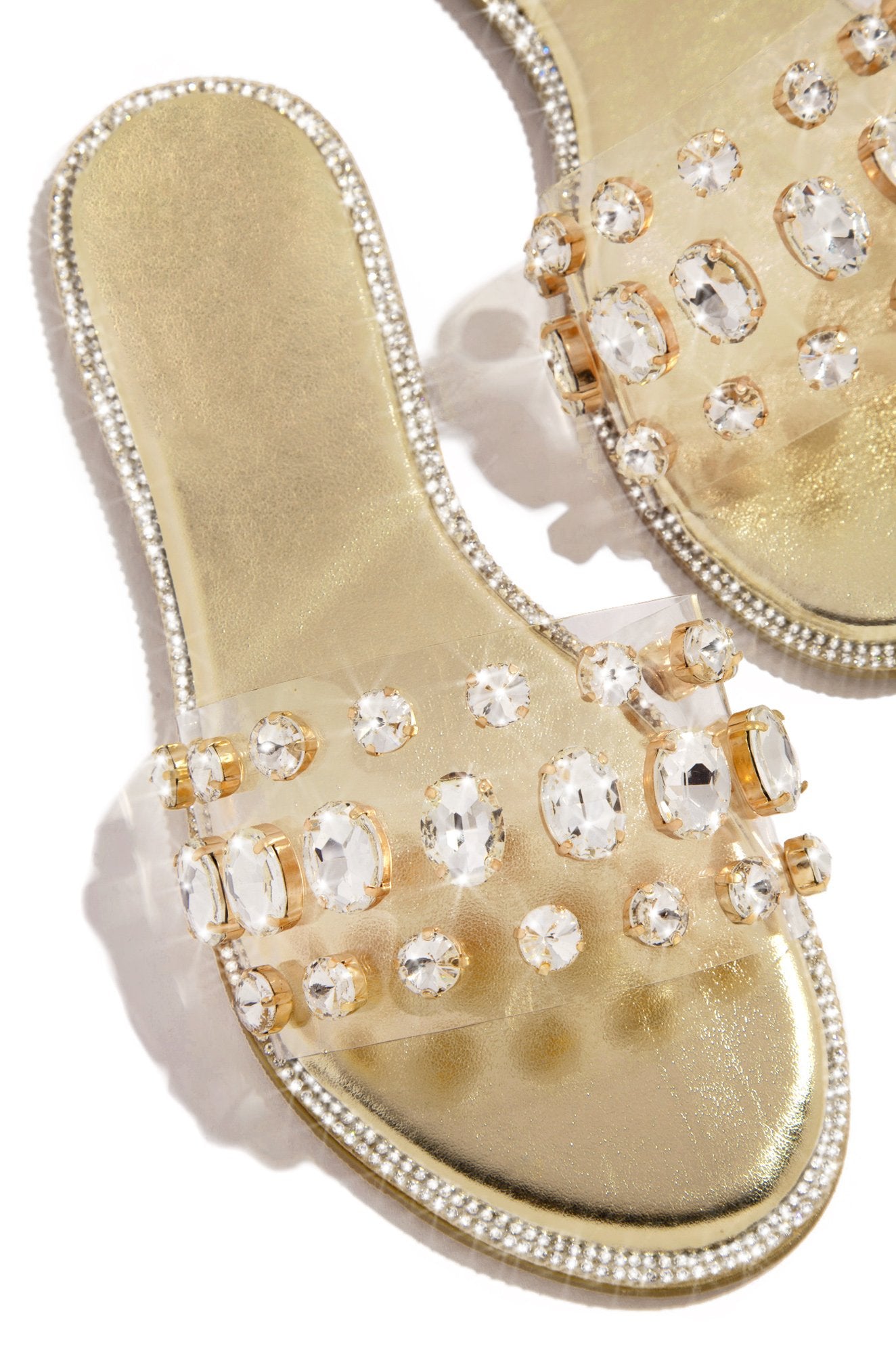 Stylish Gold Glam Sandals for Women - Comfortable & Trendy Summer Beach Wedding Party Shoes