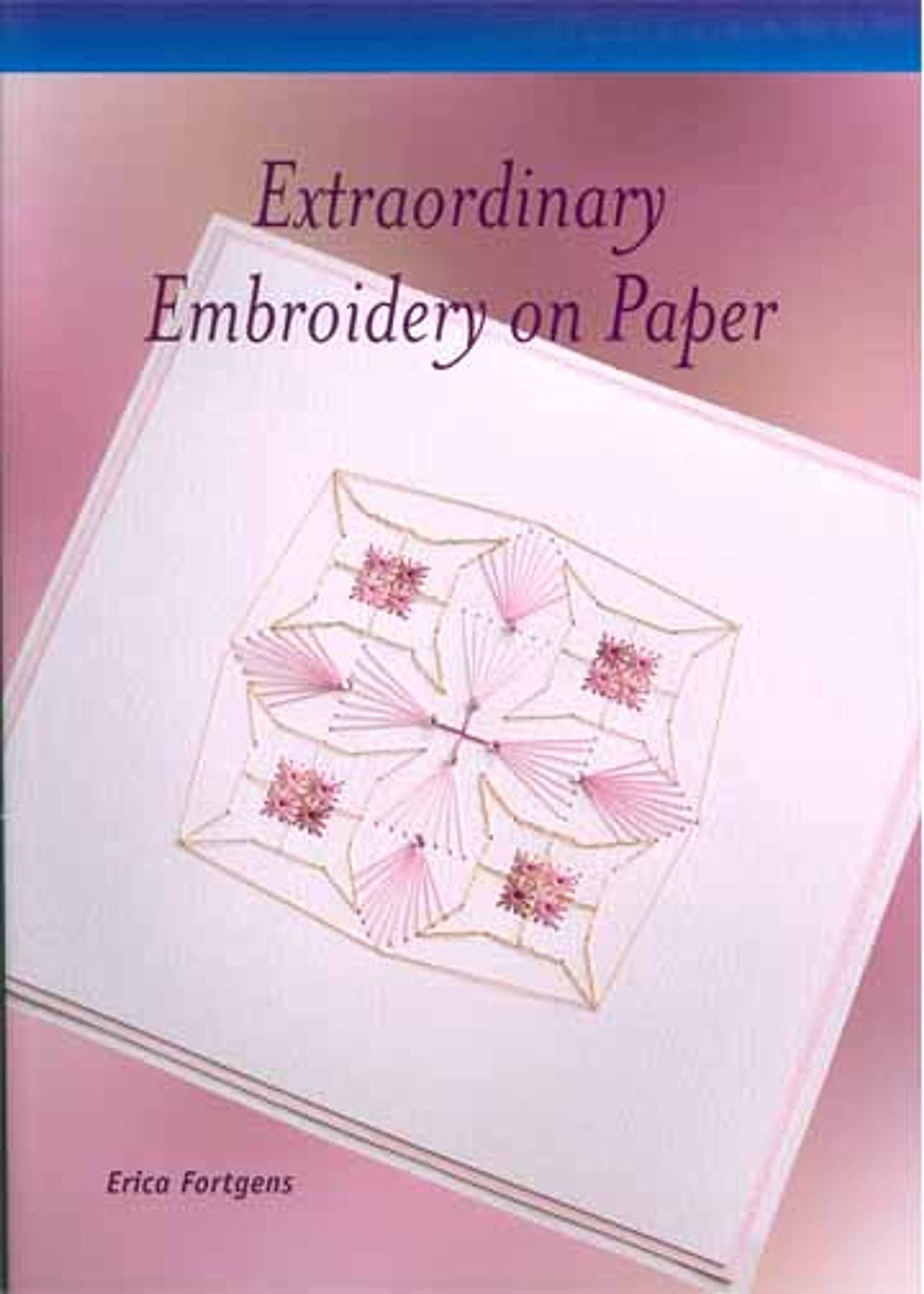 Exquisite Handmade Embroidery on Paper - Unique DIY Craft for Scrapbooking, Card Making & Home Decor