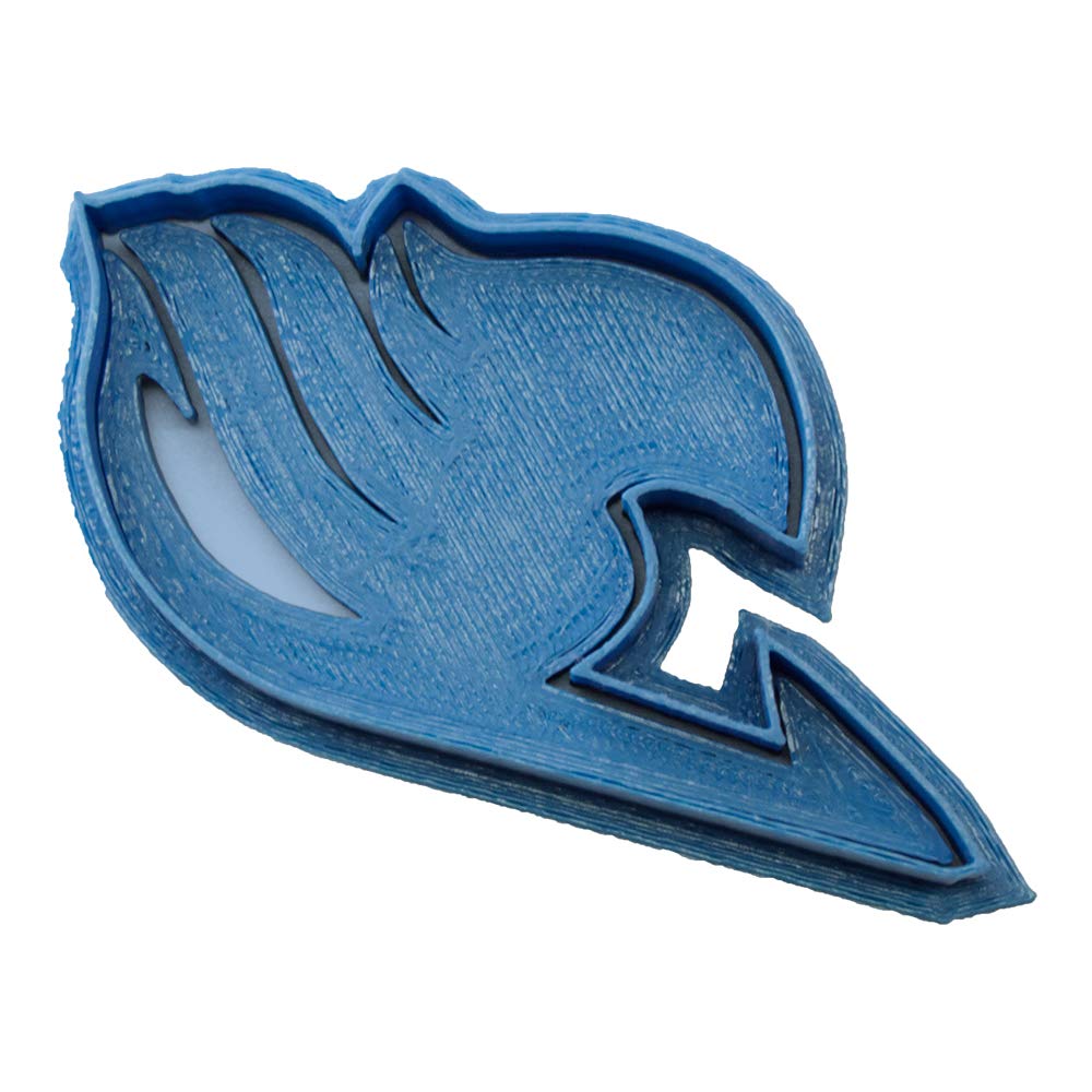 Fairy Tail Anime Themed Cookie Cutter Set - Blue Stainless Steel Baking Tool (8 x 7 x 1.5 cm) for DIY Cookies, Cupcake Decorations & Party Treats - Perfect for Anime Fans, Birthday Parties & Baking Enthusiasts