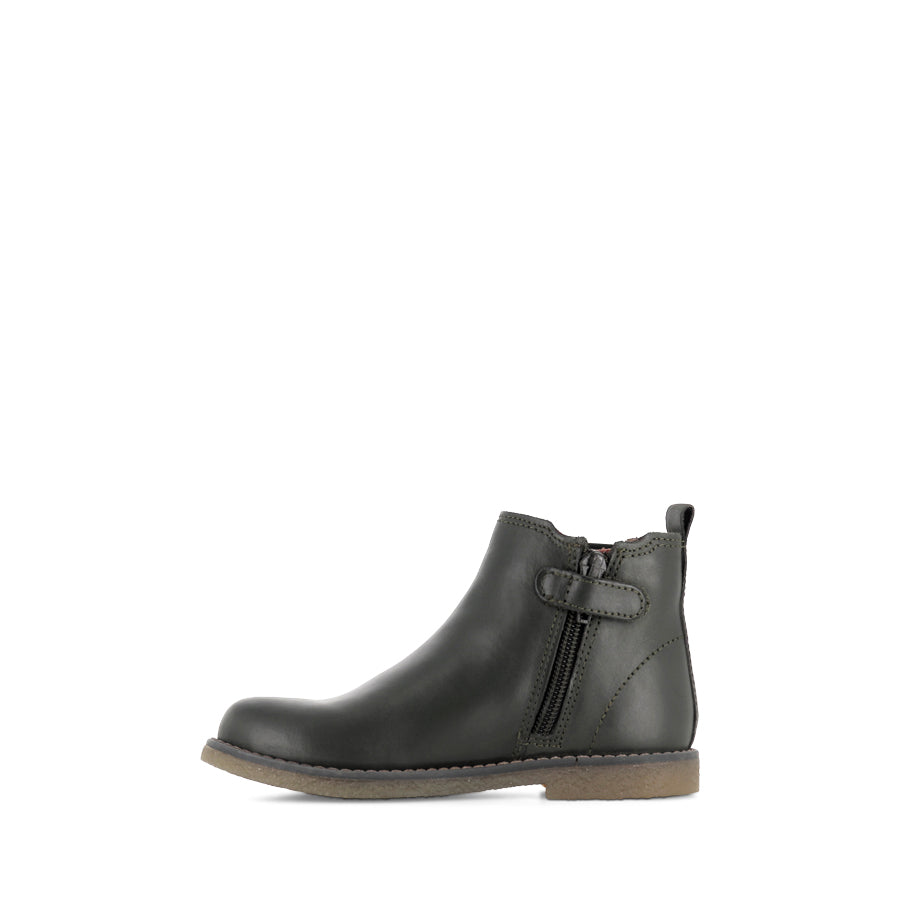 Chelsea II Dark Olive Leather Boots for Women - Stylish & Comfortable Ankle Boots for Fall & Winter Fashion | Perfect for Casual Outfits, Office Wear & Outdoor Activities