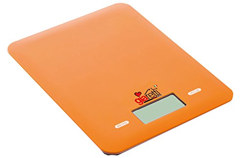 Giaretti GR-9620OR Ultra Slim & Light Digital Kitchen Scale - Orange | Precise Food Weight Measurement for Baking, Cooking & Portion Control | Compact Design for Small Spaces
